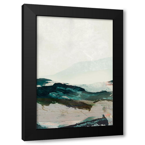 Mountains No2 Black Modern Wood Framed Art Print by Hobday, Dan