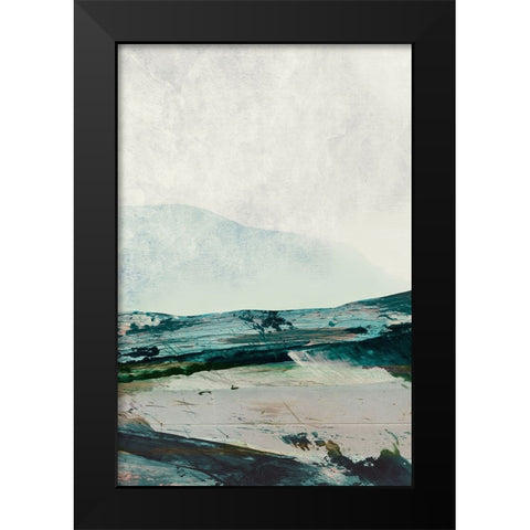 Mountains Black Modern Wood Framed Art Print by Hobday, Dan