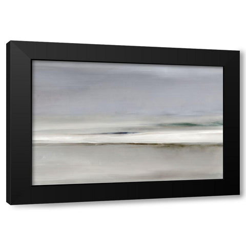 Horizon Black Modern Wood Framed Art Print with Double Matting by Hobday, Dan