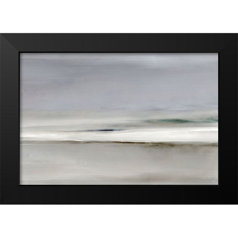 Horizon Black Modern Wood Framed Art Print by Hobday, Dan