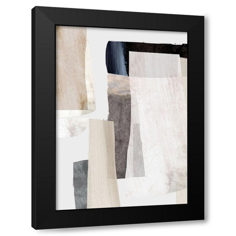 Clay No2 Black Modern Wood Framed Art Print with Double Matting by Hobday, Dan