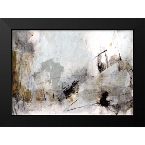 The Past Black Modern Wood Framed Art Print by Hobday, Dan