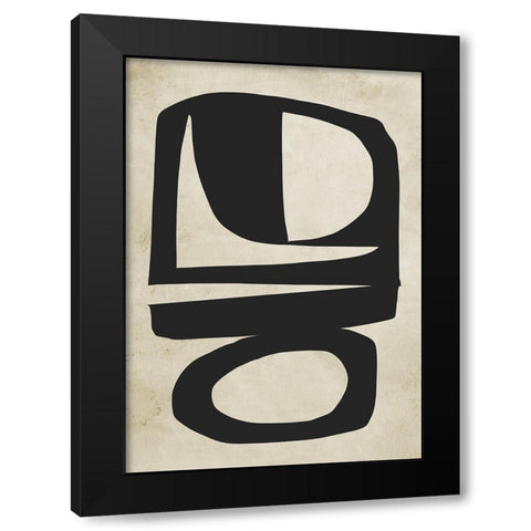 Chance Black Modern Wood Framed Art Print with Double Matting by Hobday, Dan