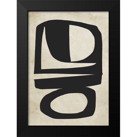 Chance Black Modern Wood Framed Art Print by Hobday, Dan