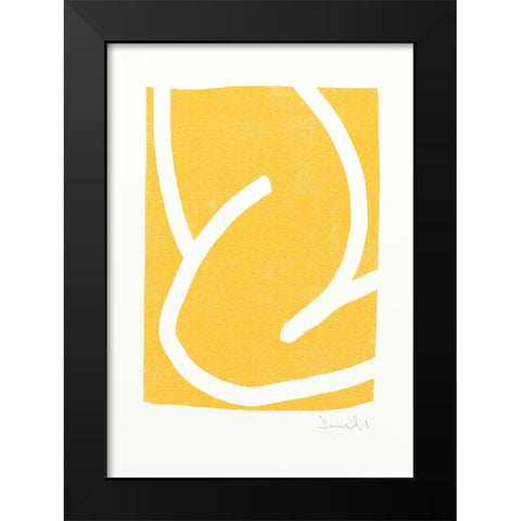 Mellow Black Modern Wood Framed Art Print by Hobday, Dan