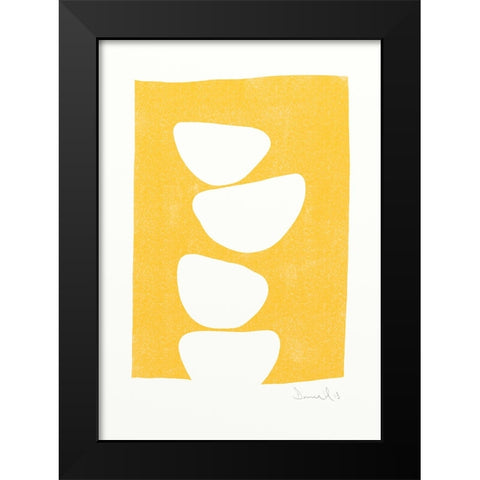 Mellow No2 Black Modern Wood Framed Art Print by Hobday, Dan