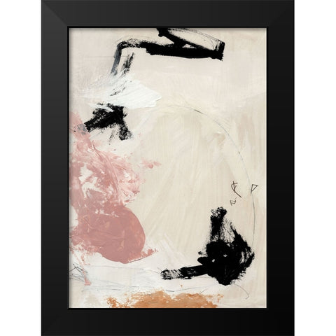 Ballet Black Modern Wood Framed Art Print by Hobday, Dan