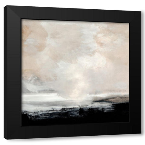 Clouds Black Modern Wood Framed Art Print with Double Matting by Hobday, Dan