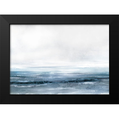 Water Black Modern Wood Framed Art Print by Hobday, Dan