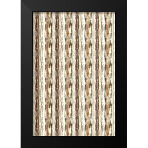 Pattern No 126 Black Modern Wood Framed Art Print by Treechild
