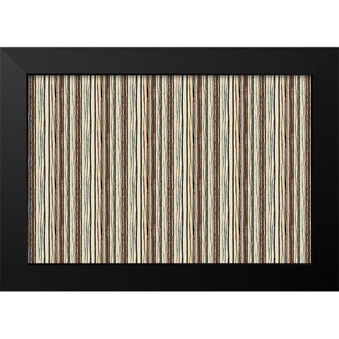 Pattern No 127 Black Modern Wood Framed Art Print by Treechild