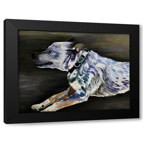 Mika Black Modern Wood Framed Art Print with Double Matting by Key and Sea