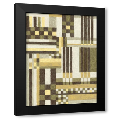 Abstract composition 24 Black Modern Wood Framed Art Print by NKTN