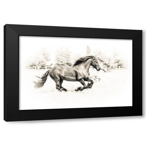 The Two Friends Black Modern Wood Framed Art Print by Graf, Sebastian