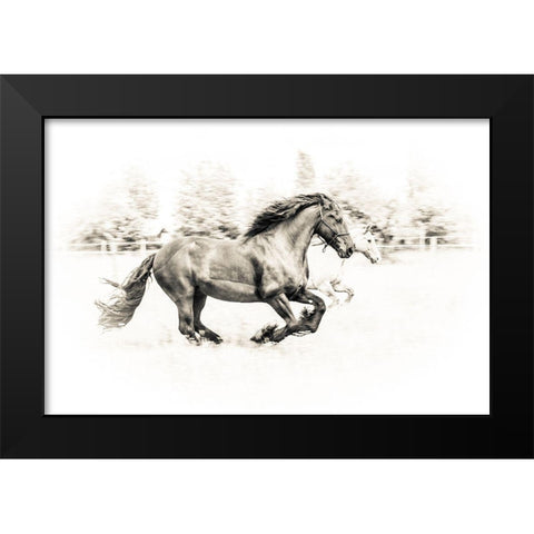 The Two Friends Black Modern Wood Framed Art Print by Graf, Sebastian