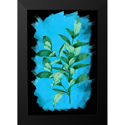Bay leaf plant Black Modern Wood Framed Art Print by Abdel Aal, Hussein