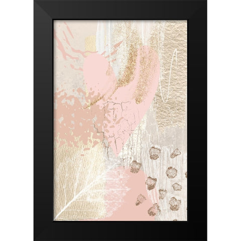 Morning Pink-1 Black Modern Wood Framed Art Print by Moss, Sally Ann