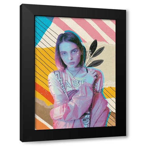 The Illusionist Black Modern Wood Framed Art Print by Demir, Aylin