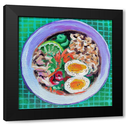 Ramen Black Modern Wood Framed Art Print by and Sea, Key