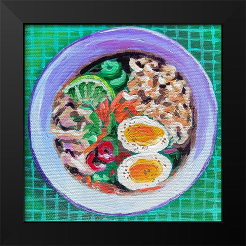Ramen Black Modern Wood Framed Art Print by and Sea, Key