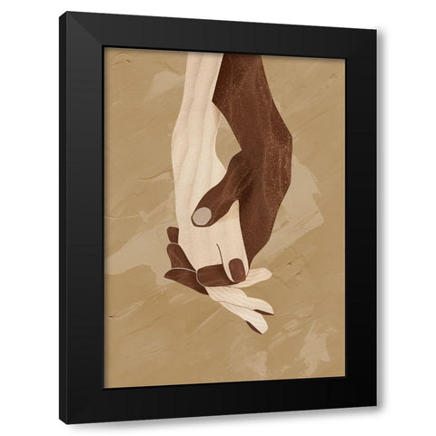 Colour-nity Black Modern Wood Framed Art Print with Double Matting by Roze, Fadil