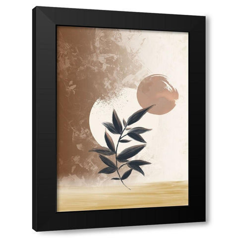 Akintola Black Modern Wood Framed Art Print by Roze, Fadil