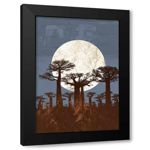 Onyesha Odili Black Modern Wood Framed Art Print with Double Matting by Roze, Fadil