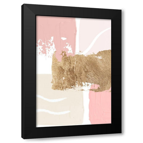 Pride of Pink-3 Black Modern Wood Framed Art Print with Double Matting by Moss, Sally Ann