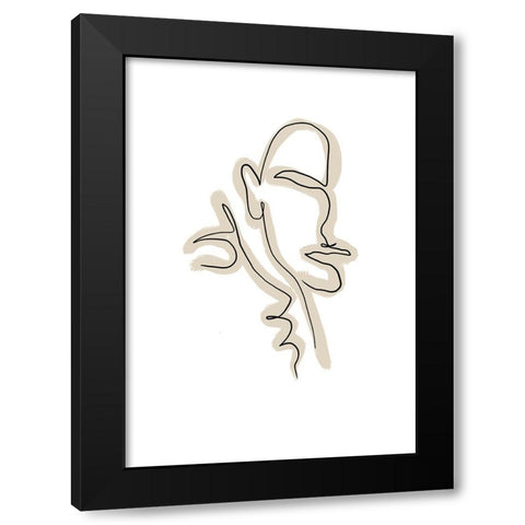 Untitled Black Modern Wood Framed Art Print by Boulova, Veronika