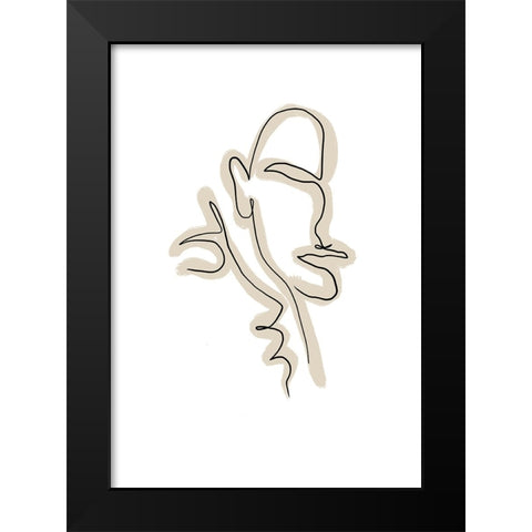 Untitled Black Modern Wood Framed Art Print by Boulova, Veronika