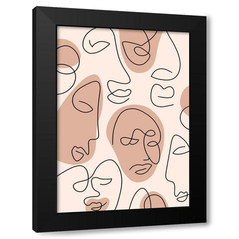Untitled Black Modern Wood Framed Art Print with Double Matting by Boulova, Veronika