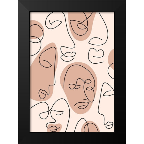 Untitled Black Modern Wood Framed Art Print by Boulova, Veronika