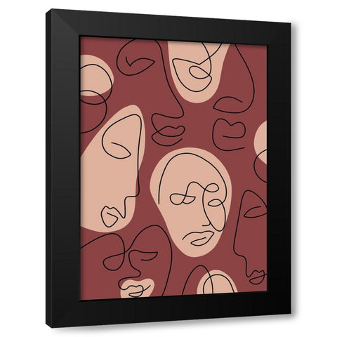 Untitled Black Modern Wood Framed Art Print by Boulova, Veronika