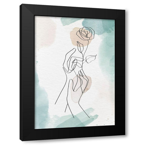 Morus Lutea Black Modern Wood Framed Art Print by Roze, Fadil
