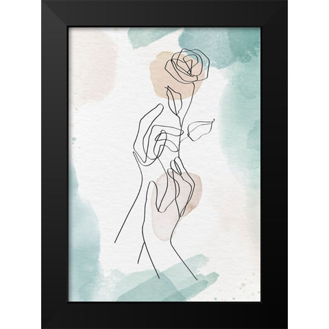 Morus Lutea Black Modern Wood Framed Art Print by Roze, Fadil