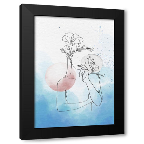 Virginianum Black Modern Wood Framed Art Print by Roze, Fadil