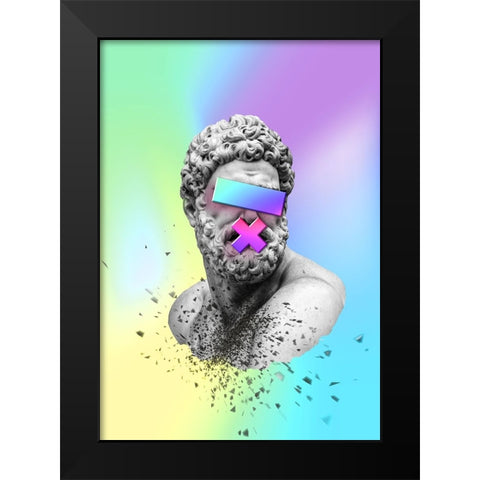 Thanos Black Modern Wood Framed Art Print by Roze, Fadil