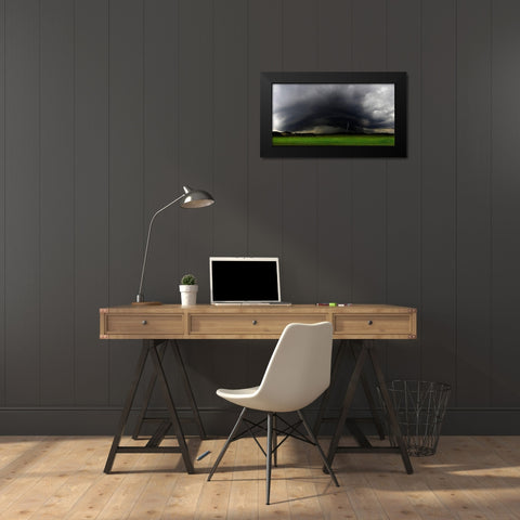 Gewitterwalze Black Modern Wood Framed Art Print by Schumacher, Nicolas