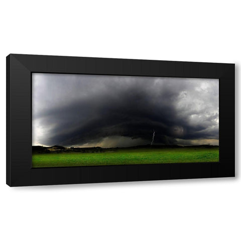 Gewitterwalze Black Modern Wood Framed Art Print by Schumacher, Nicolas