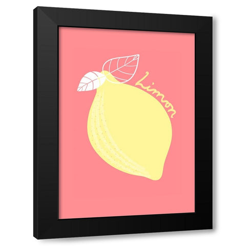 Limon Black Modern Wood Framed Art Print by Fritsch, Athene