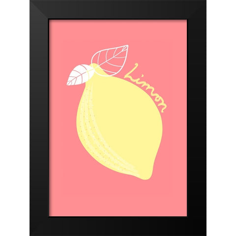 Limon Black Modern Wood Framed Art Print by Fritsch, Athene