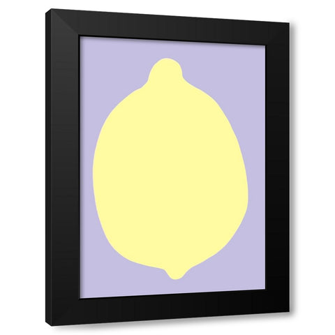 Lemon Black Modern Wood Framed Art Print with Double Matting by Fritsch, Athene