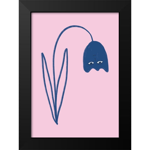 Happy Tulip Black Modern Wood Framed Art Print by Fritsch, Athene