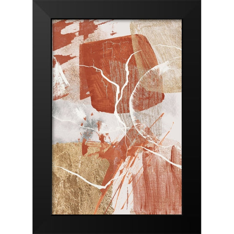 Golden globe 2 Black Modern Wood Framed Art Print by Ann Moss, Sally