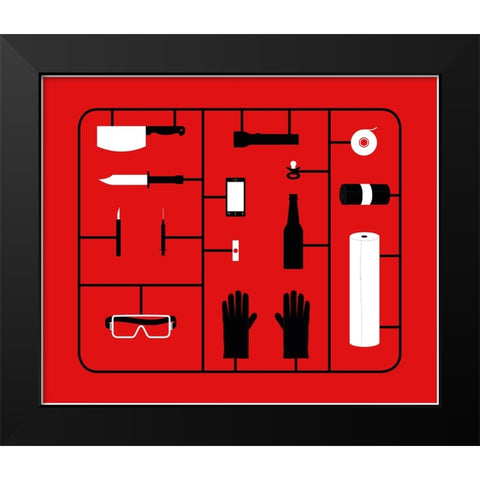 Tonight Is the Night Black Modern Wood Framed Art Print by Bodart, Florent