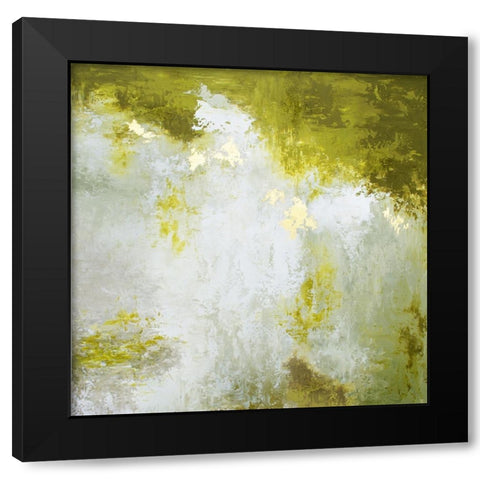 Abstract Blue Red Green 3 Black Modern Wood Framed Art Print by Storms, Alyson