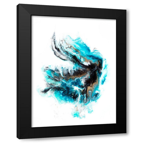 Acropora Black Modern Wood Framed Art Print by Storms, Alyson