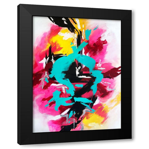 Adhara Black Modern Wood Framed Art Print with Double Matting by Storms, Alyson