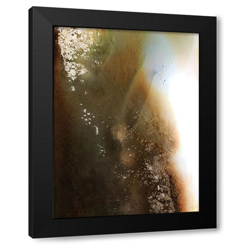 Agate Black Modern Wood Framed Art Print by Storms, Alyson
