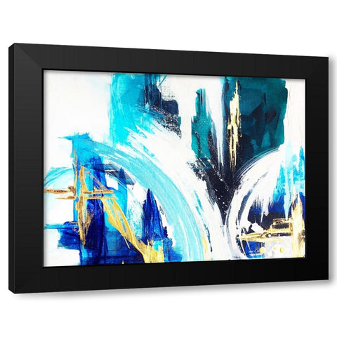 Angle Gold   A Black Modern Wood Framed Art Print by Storms, Alyson